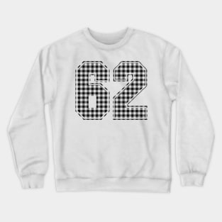 Plaid Number - 62 - Dark Crewneck Sweatshirt